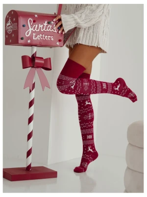 Zakolanówki norweskie motyw świąteczny - wzór 6  magmac 