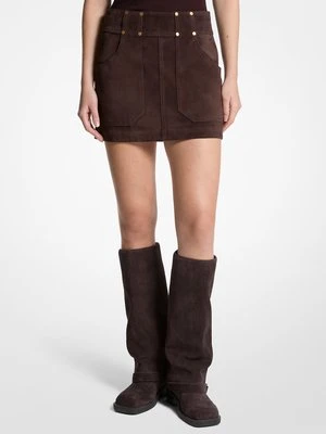 Zamszowa spódnica mini MICHAEL Michael Kors