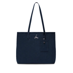 Zamszowa torba z monogramem Jordan (17 l) - Niebieski