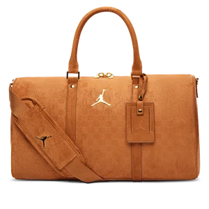 Zamszowa torba z monogramem Jordan (25 l) - Brązowy
