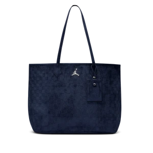 Zamszowa torba z monogramem Jordan (40 l) - Niebieski