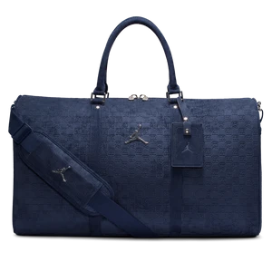Zamszowa torba z monogramem Jordan (40 l) - Niebieski