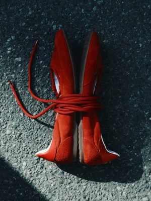 Zamszowe baleriny Dancing SKIN PATRIZIA PEPE