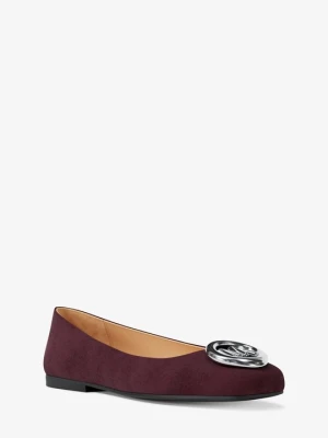 Zamszowe baletki Milan Michael Kors OXBLOOD (Czerwony)
