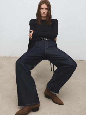 Zamszowe botki na obcasie średni brązowy - Kobieta - - MANGO