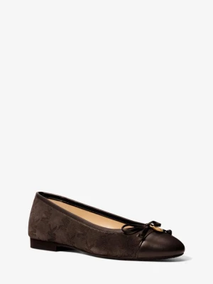 Zamszowe buty Piper Flex z wyszywanym logo Michael Kors CZEKOLADOWY (Brązowy)