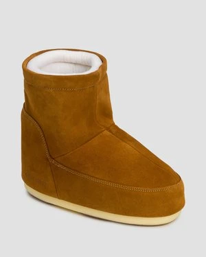 Zamszowe Buty Zimowe Damskie Moon Boot Icon Low Nolace Suede