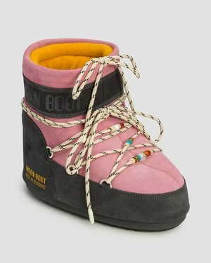 Zamszowe Buty Zimowe Moon Boot X Gir Icon Low Suede Beads