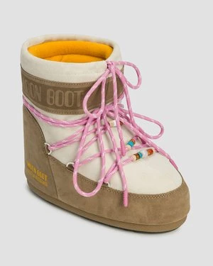 Zamszowe Buty Zimowe Moon Boot X Gir Icon Low Suede Beads