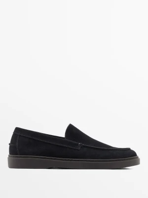 Zamszowe Mokasyny - Ciemnomorski - Massimo Dutti - Male