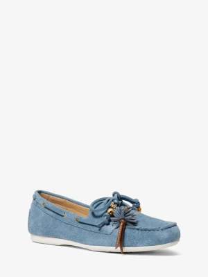 Zamszowe mokasyny Fallon Michael Kors CHAMBRAY (Niebieski)