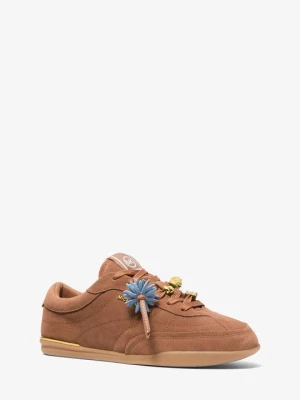 Zamszowe ozdobne sneakersy Nolan Michael Kors BRĄZOWY (Brązowy)