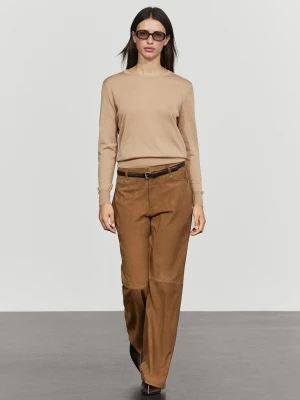 Zamszowe Spodnie - Sprany - Massimo Dutti - Female