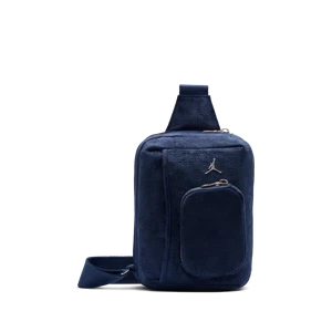 Zamszowy plecak na jedno ramię z monogramem Jordan (3 l) - Niebieski