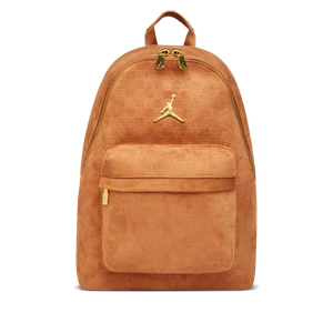 Zamszowy plecak z monogramem Jordan (23,5 l) - Brązowy