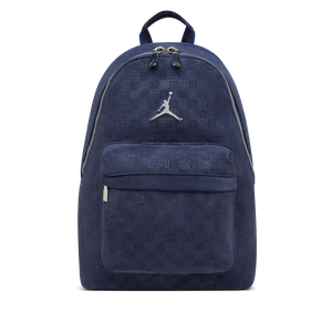 Zamszowy plecak z monogramem Jordan (23,5 l) - Niebieski
