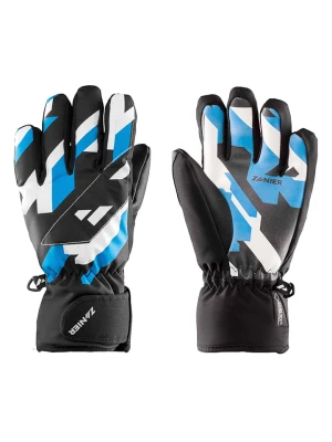 Zanier Dziecięce rękawice narciarskie "Mellau GTX" w kolorze czarno-niebieskim rozmiar: 4