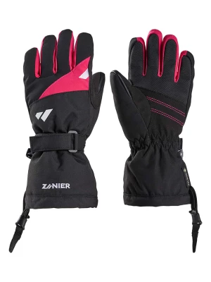 Zanier Rękawice narciarskie "Lofer.GTX" w kolorze czarno-różowym rozmiar: 4