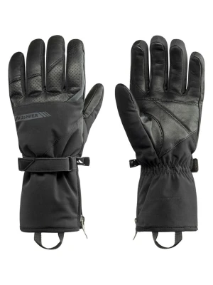 Zanier Skórzane rękawice funkcyjne "Gerlos.STX" w kolorze czarnym rozmiar: 9