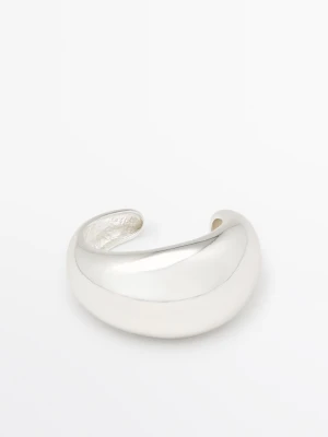 Bransoletka O Zaokrąglonej Formie - Srebrny - Massimo Dutti - Female