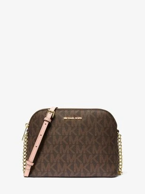 Zaokrąglona torebka do przewieszenia przez ramię Cindy z charakterystycznym logo Michael Kors Outlet