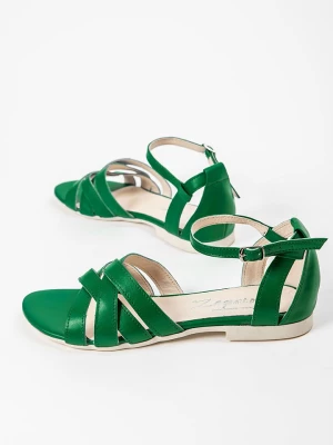 Zapato Skórzane sandały w kolorze zielonym rozmiar: 36