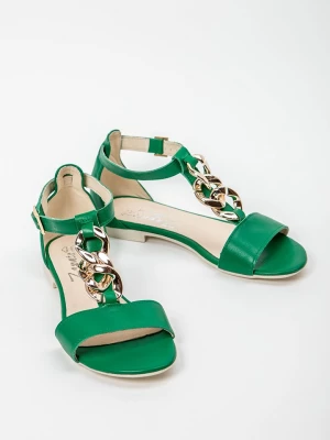 Zapato Skórzane sandały w kolorze zielonym rozmiar: 38