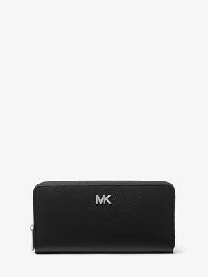 Zapinany na zamek portfel Hudson ze skóry Michael Kors CZARNY (Czarny)