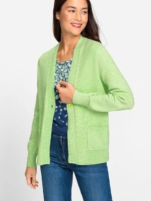 Zapinany sweter damski Henny - Green Zone Olsen