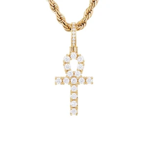 Zawieszka ICED STUFF Micro Ankh Złoty