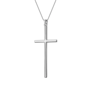 Zawieszka srebrna - krzyżyk - Simple Simple - Biżuteria YES