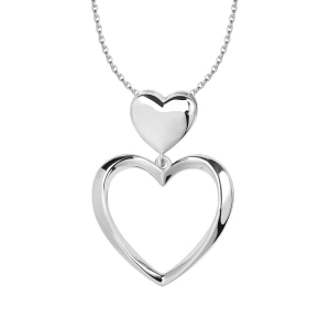 Zawieszka srebrna - serce - Hearts Hearts - Biżuteria YES