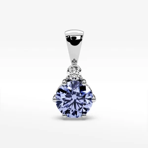 Zawieszka z diamentem i tanzanitem Filipowicz