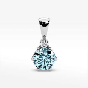 Zawieszka z diamentem i topazem Filipowicz