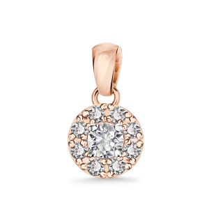 Zawieszka z różowego złota z diamentami - Metropolitan Metropolitan - Biżuteria YES