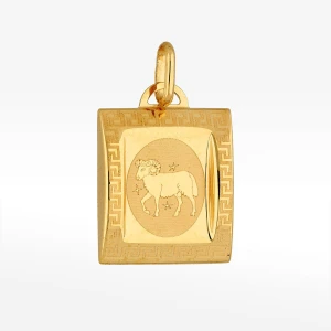 Zawieszka ze złota baran z wzorem greckim Filipowicz