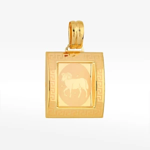 Zawieszka ze złota baran z wzorem greckim Filipowicz