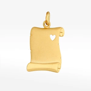 Zawieszka ze złota blaszka z sercem Filipowicz