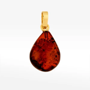 Zawieszka ze złota bursztyn Filipowicz