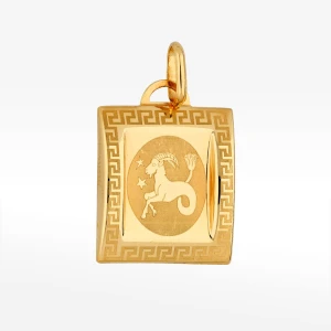 Zawieszka ze złota koziorożec z wzorem greckim Filipowicz