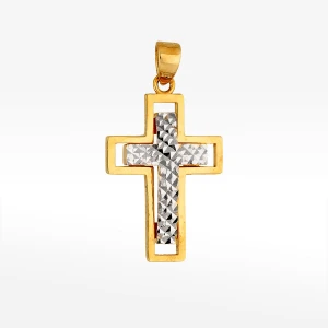 Zawieszka ze złota krzyżyk Filipowicz