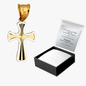 Zawieszka ze złota krzyżyk Filipowicz