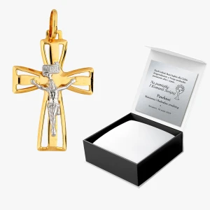 Zawieszka ze złota krzyżyk Filipowicz
