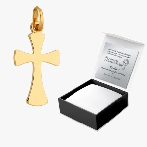 Zawieszka ze złota krzyżyk Filipowicz