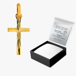 Zawieszka ze złota krzyżyk Filipowicz