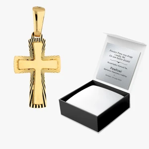 Zawieszka ze złota krzyżyk Filipowicz