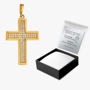 Zawieszka ze złota krzyżyk Filipowicz