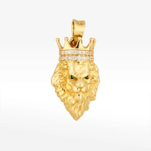 Zawieszka ze złota lew  w koronie Filipowicz