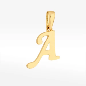 Zawieszka ze złota litera A Filipowicz