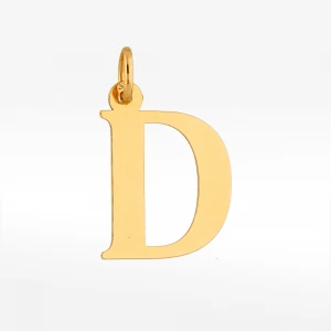 Zawieszka ze złota literka D